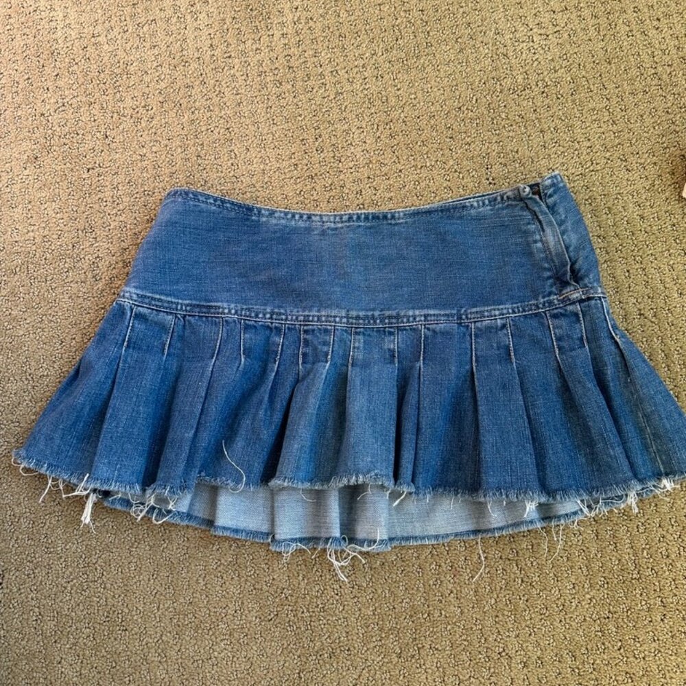 Vintage Y2K Abercrombie & Fitch Denim MIni Skirt